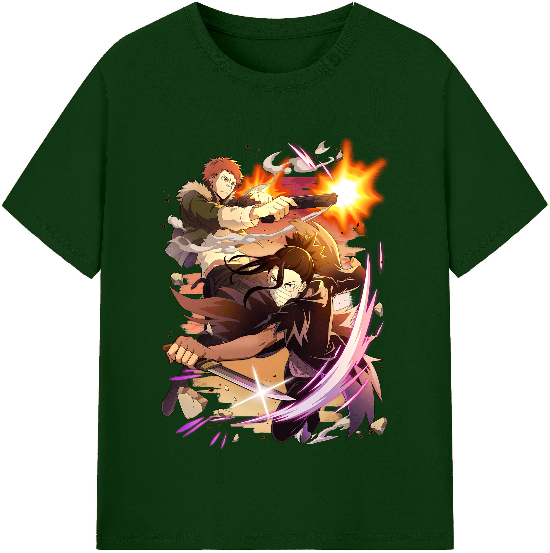 （画像用） 文豪ストレイドッグス Bungo Stray Dogs 綿100％半袖Tシャツ（フロントプリント）